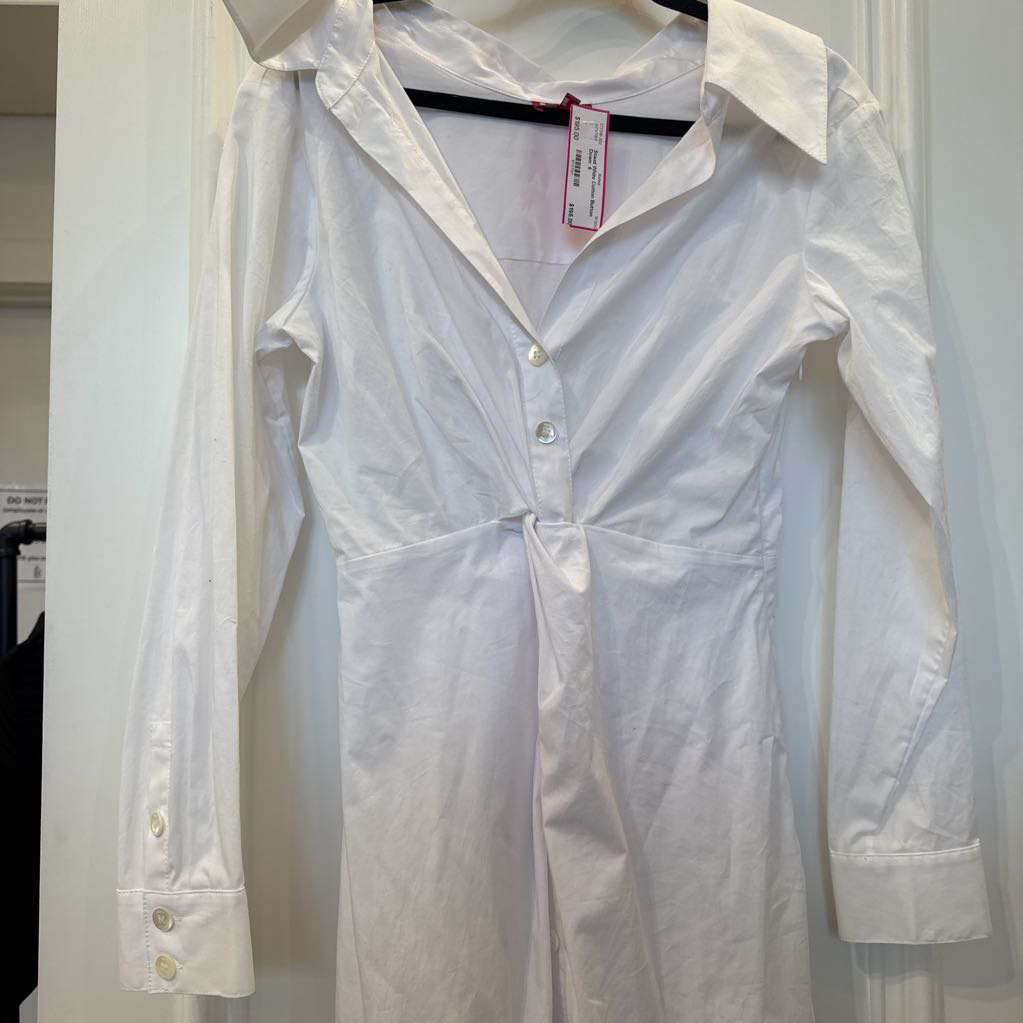 White Cotton Button Down