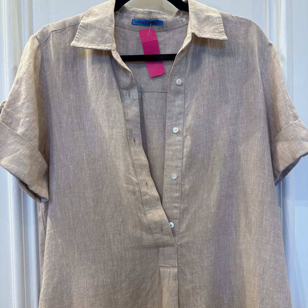 Brown Linen Dress