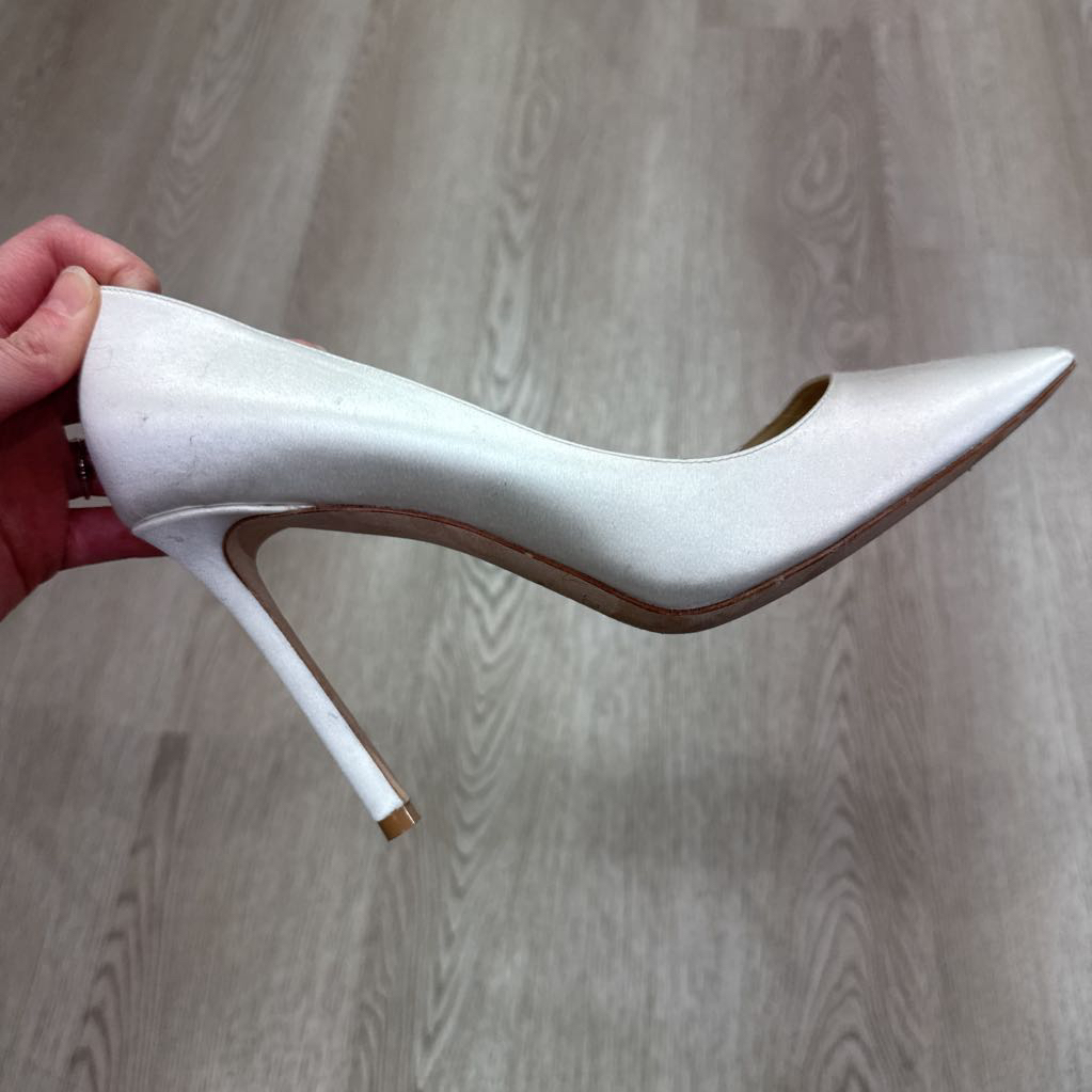 Ivory Satin Pumps