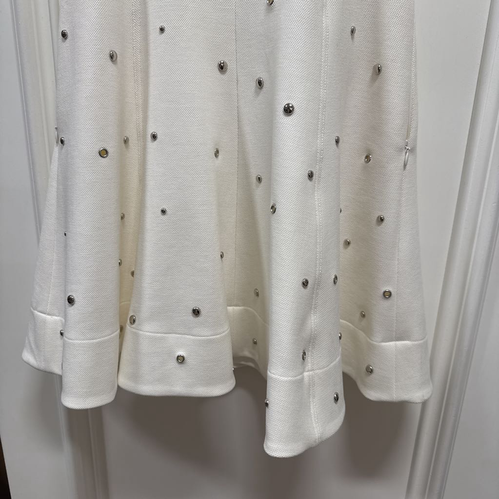 White Dress w/Grommet Detail