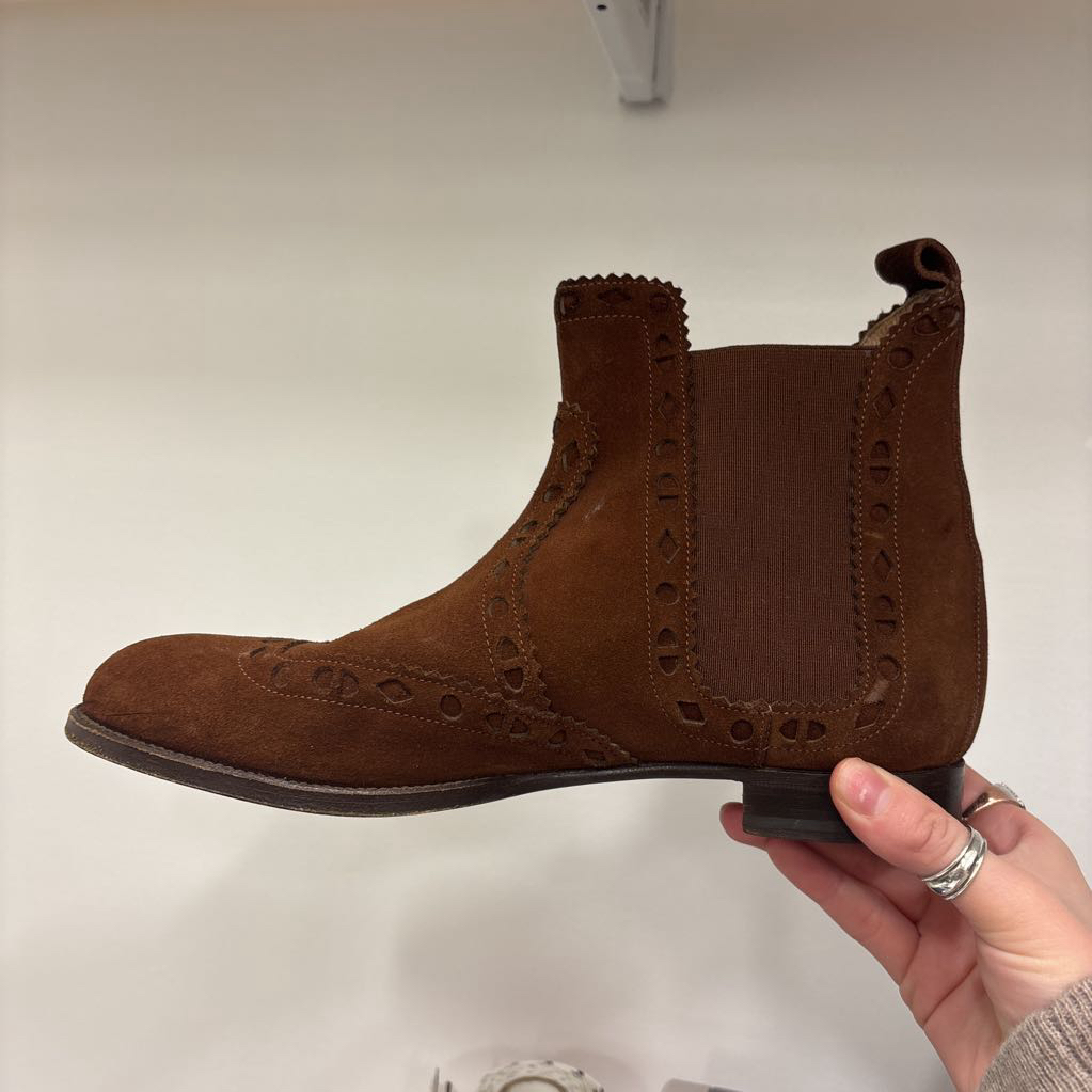 Brown Suede Ankle Boot