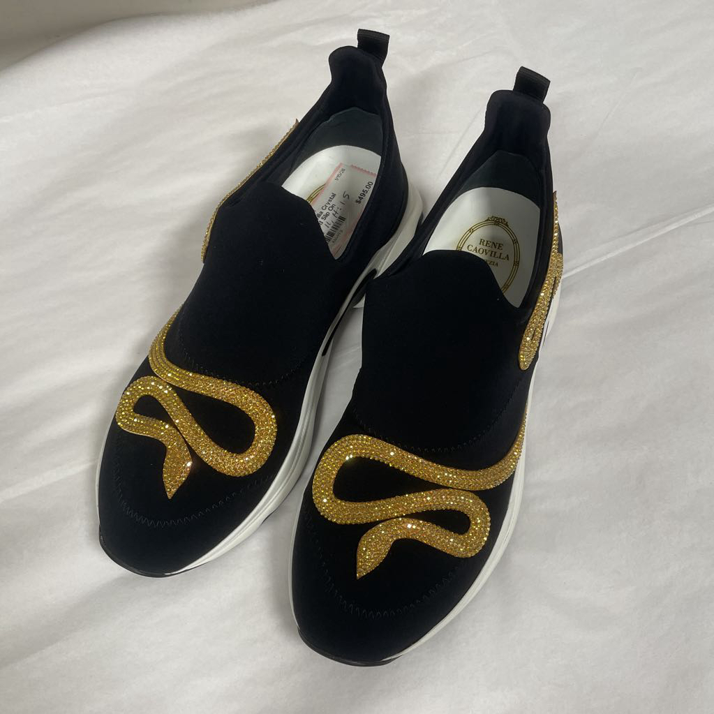 Crystal Embellished Slip On Sneakers(est 1090)