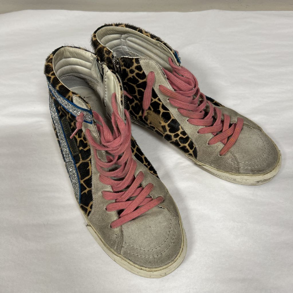 Leopard Pony Hair Grey/Pink (39)