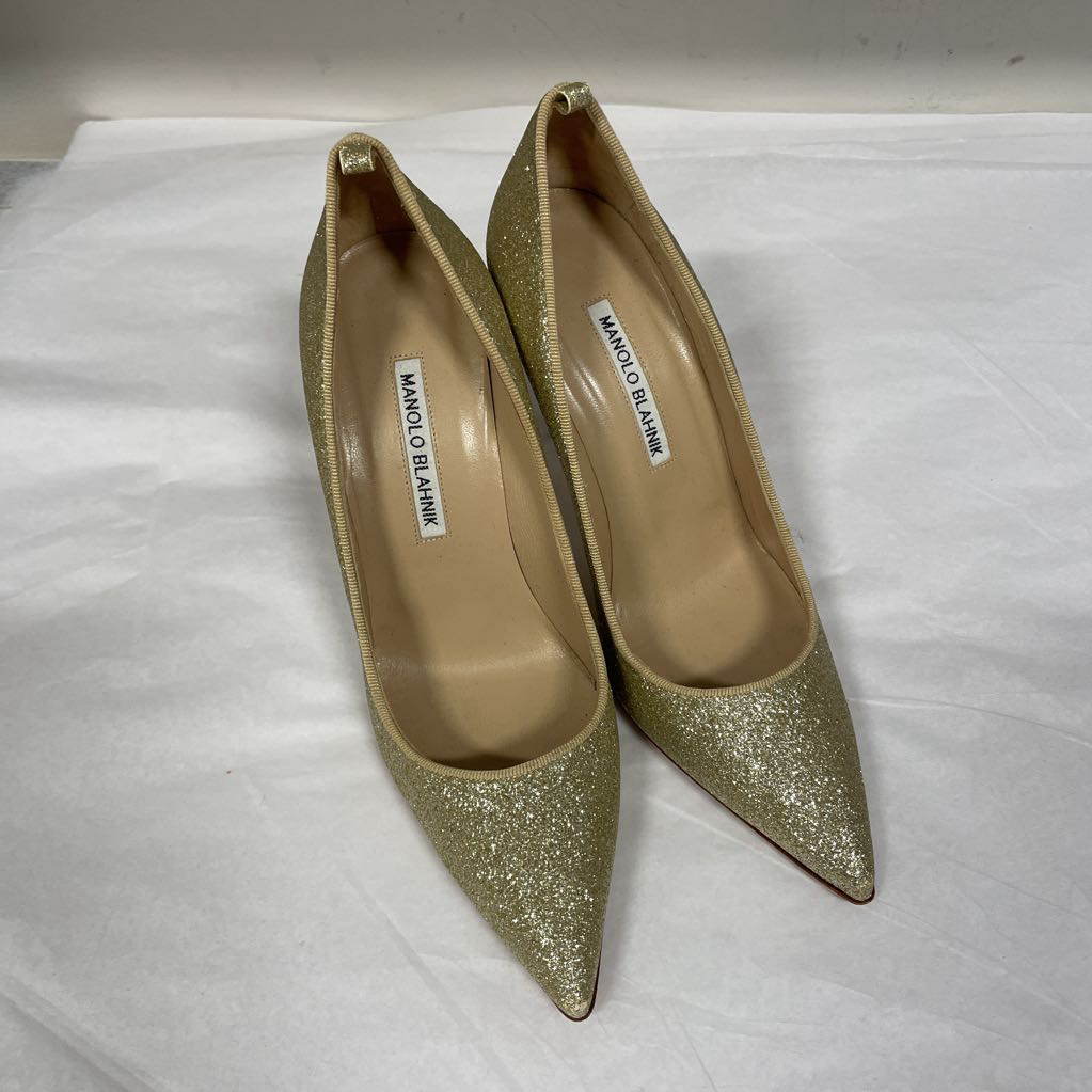 Gold Glitter Sparkly Pumps (37.5)
