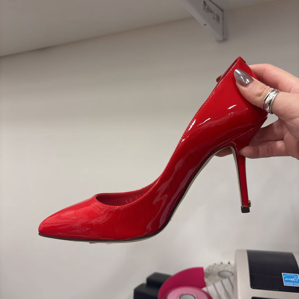Red Patent Leather Pump
