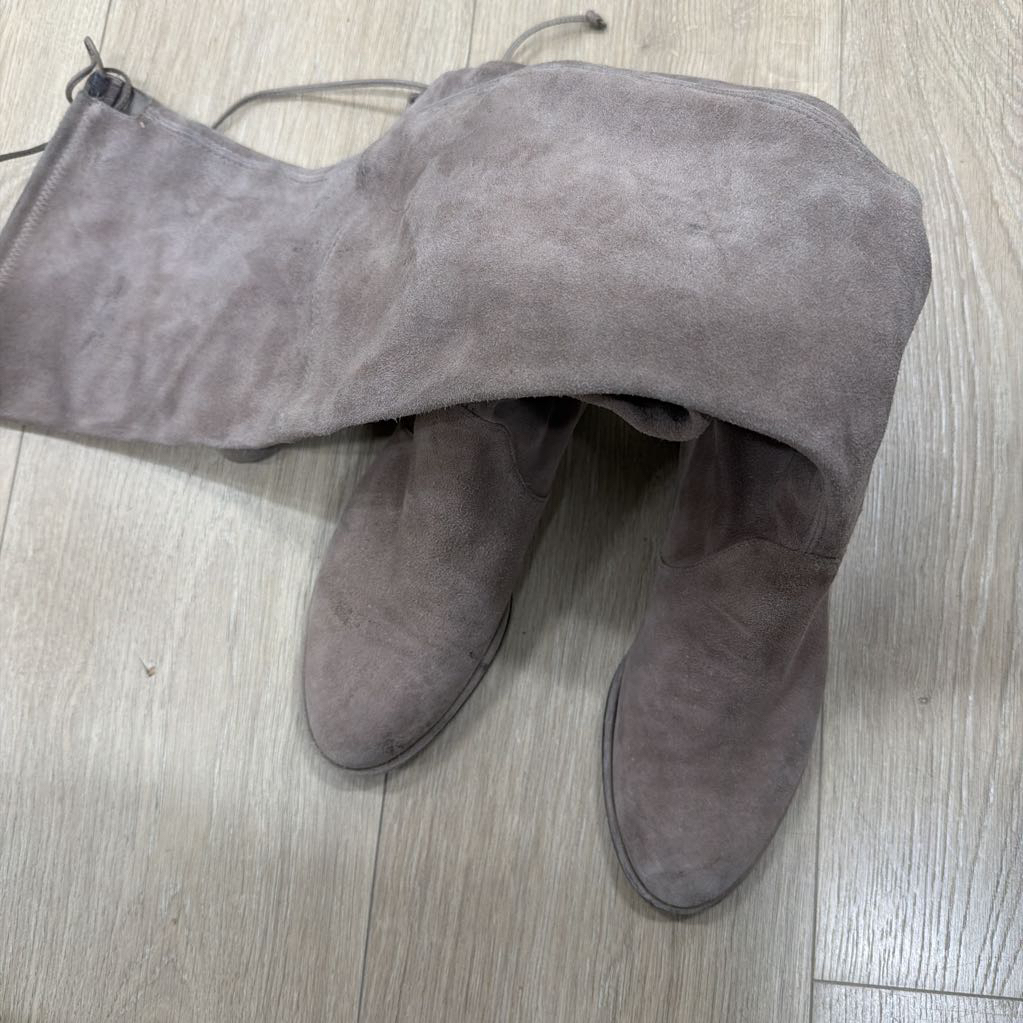 Taupe Suede Over the Knee Boots (7.5)