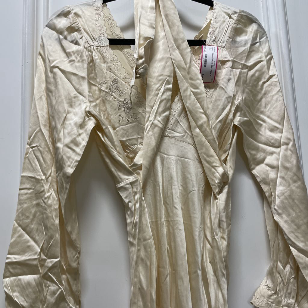 Cream Silk Dress