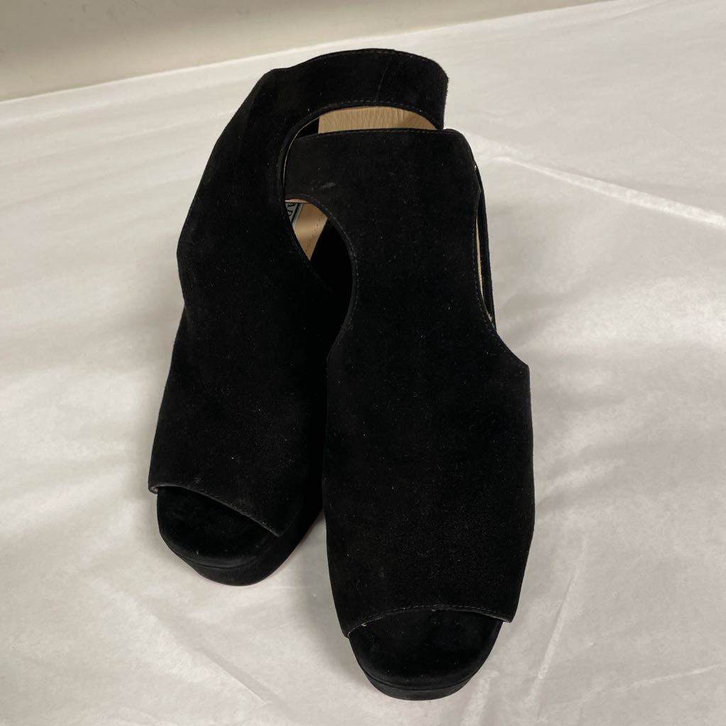 Black Suede Platform Sandals