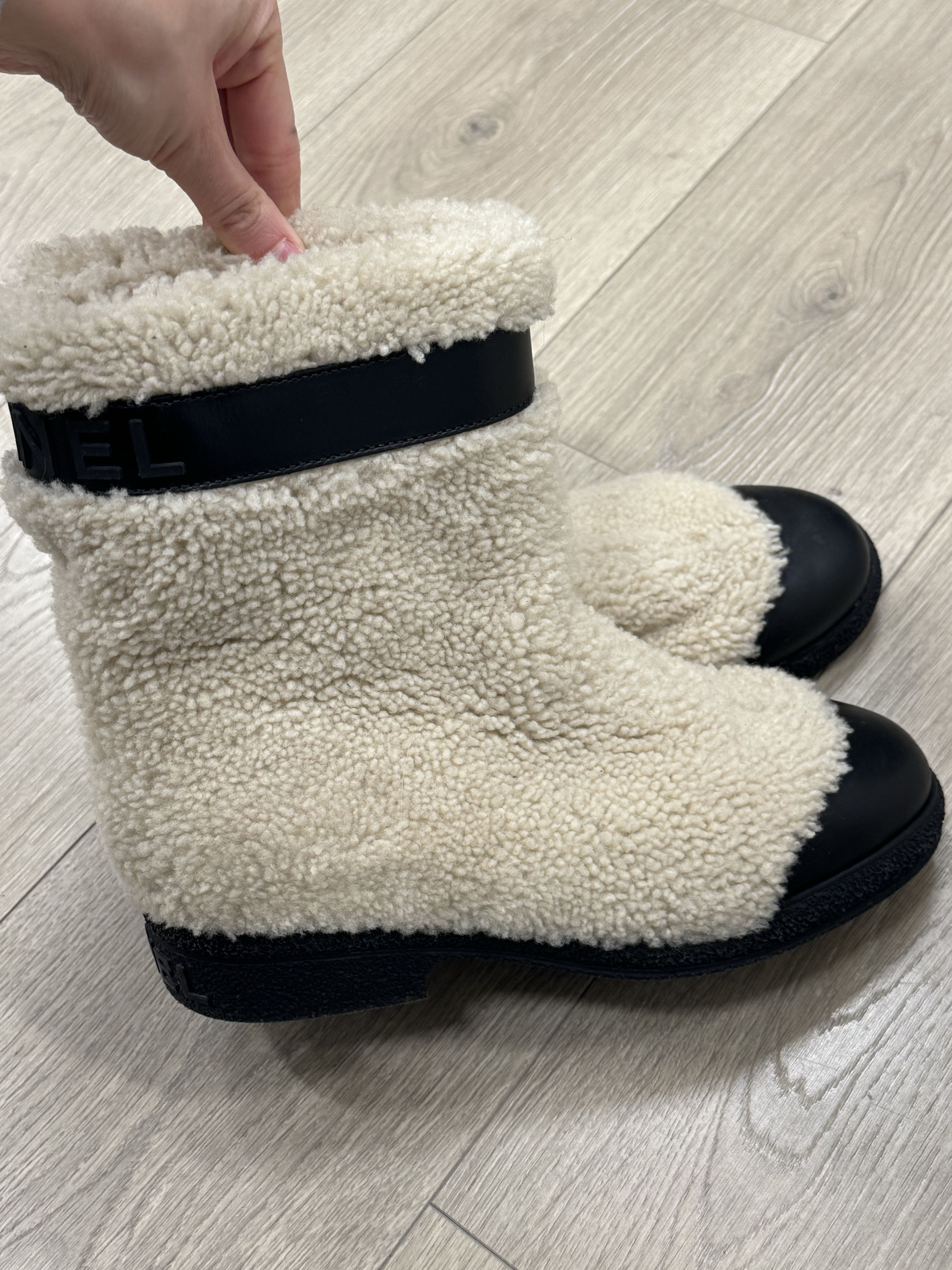 Shearling + Calfskin Ankle Boots