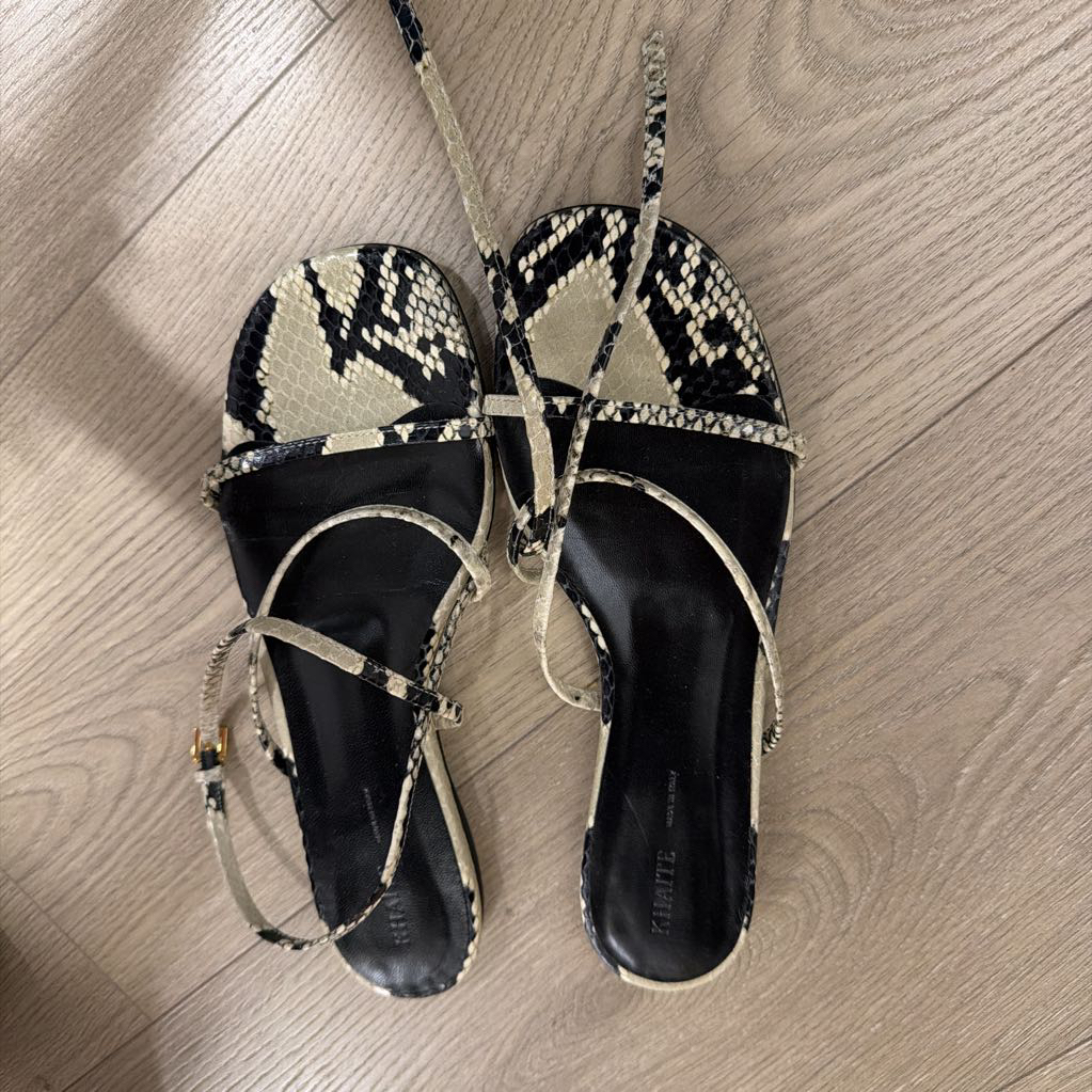 Python Embossed Sandals