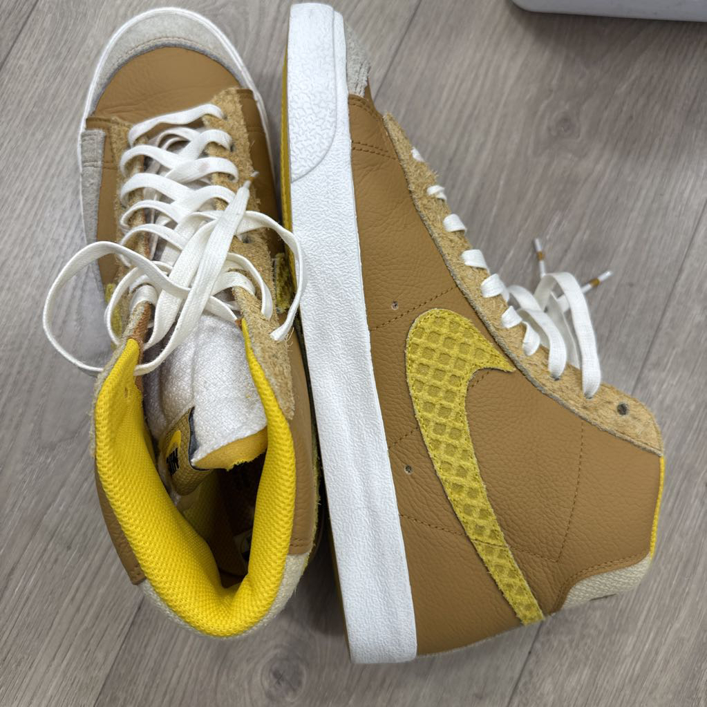 Brown Multi Media High-Top Sneakers