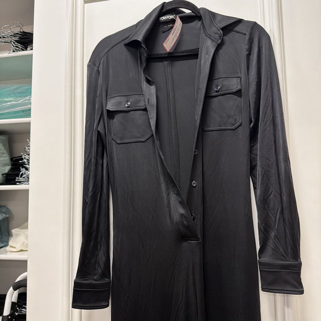 Black Viscose Jersey Jumpsuit