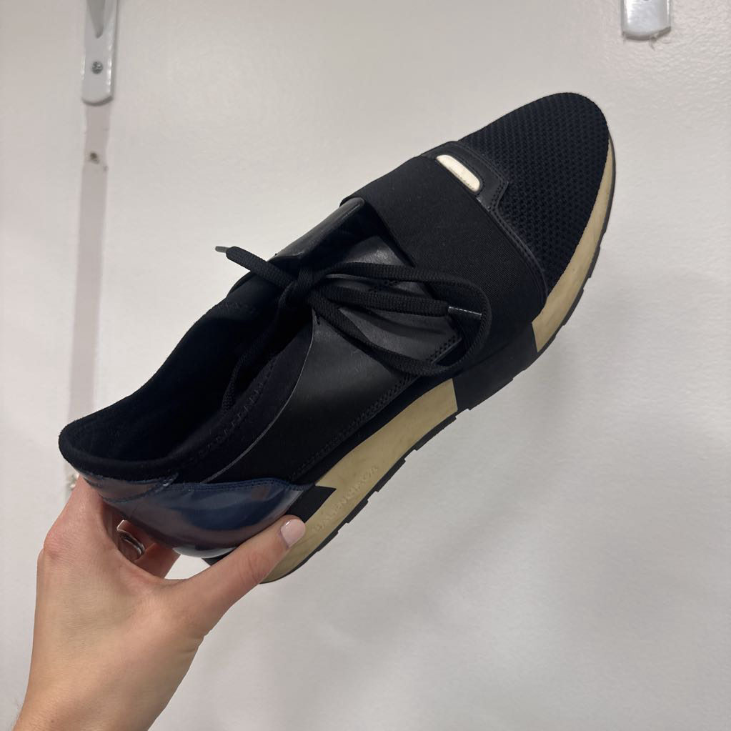 Black Multi Media Sneakers