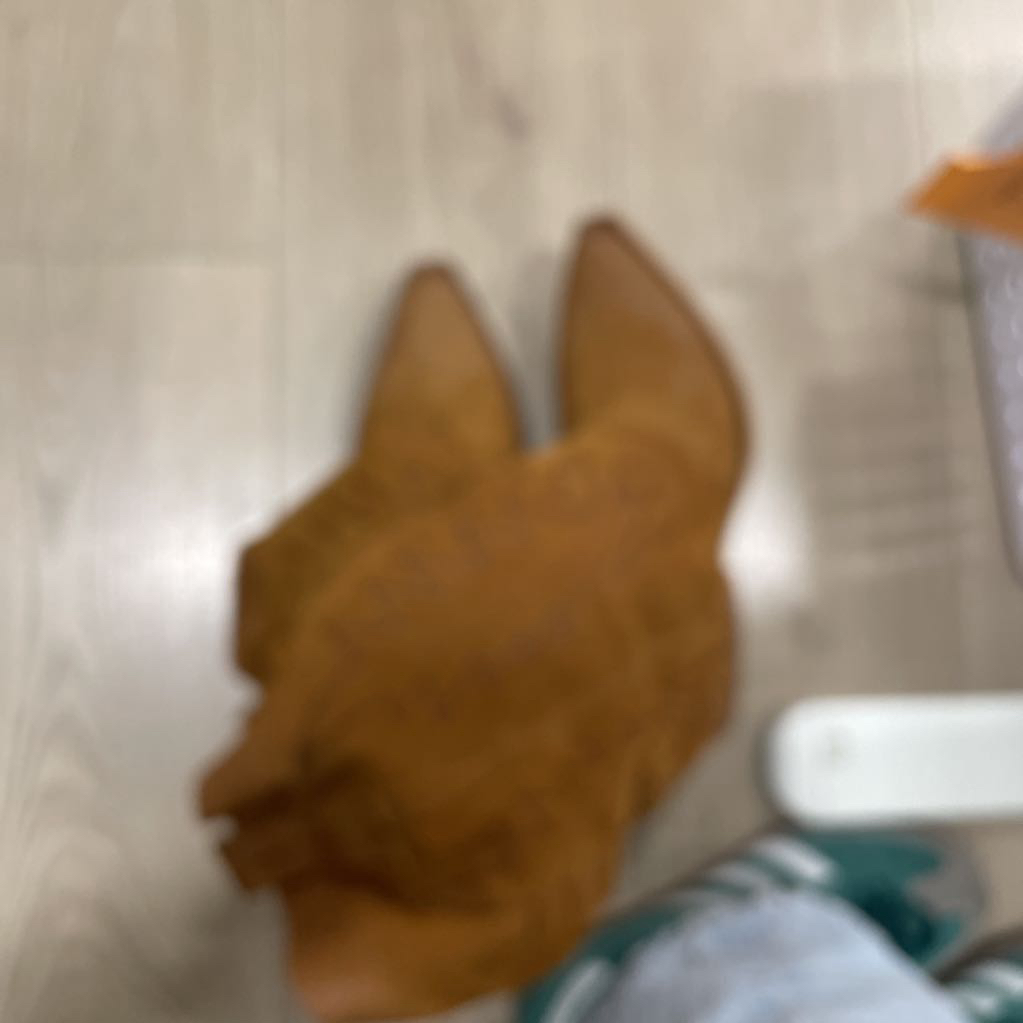 Brown Suede Cowboy Boots(295)