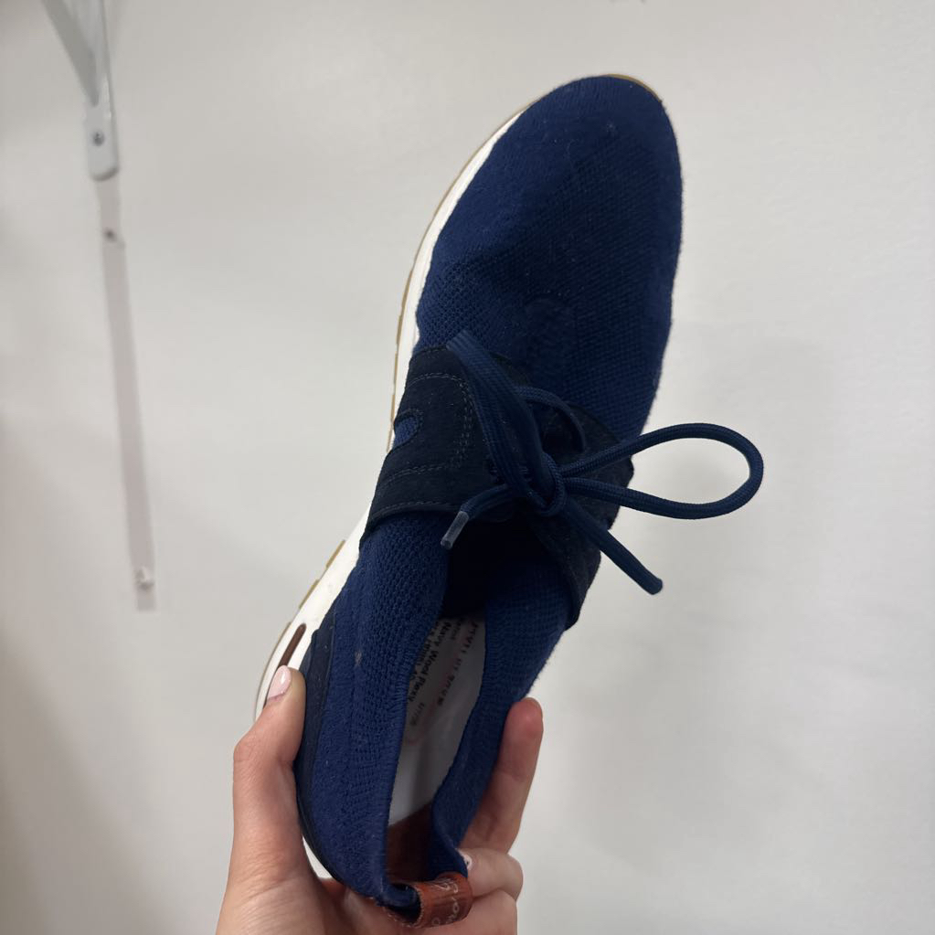 Navy Wool Flexy Walk Sneakers (1085)