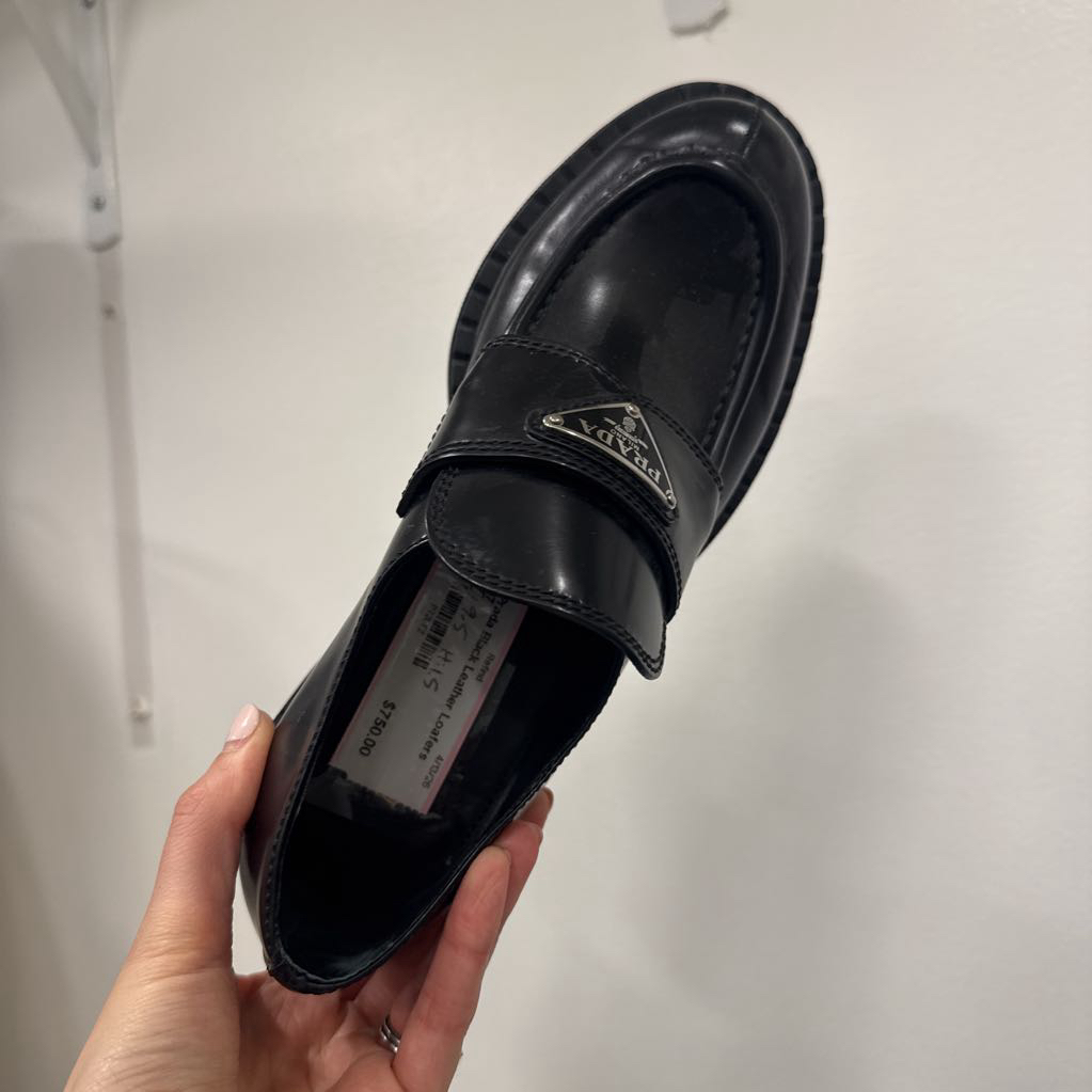 Black Leather Loafers