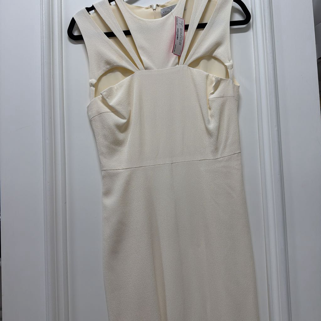 Ivory Cut Out Sleeveless Dress