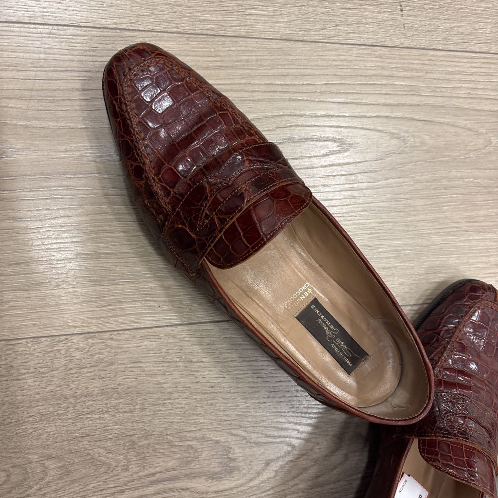 Brown Embossed Loafer