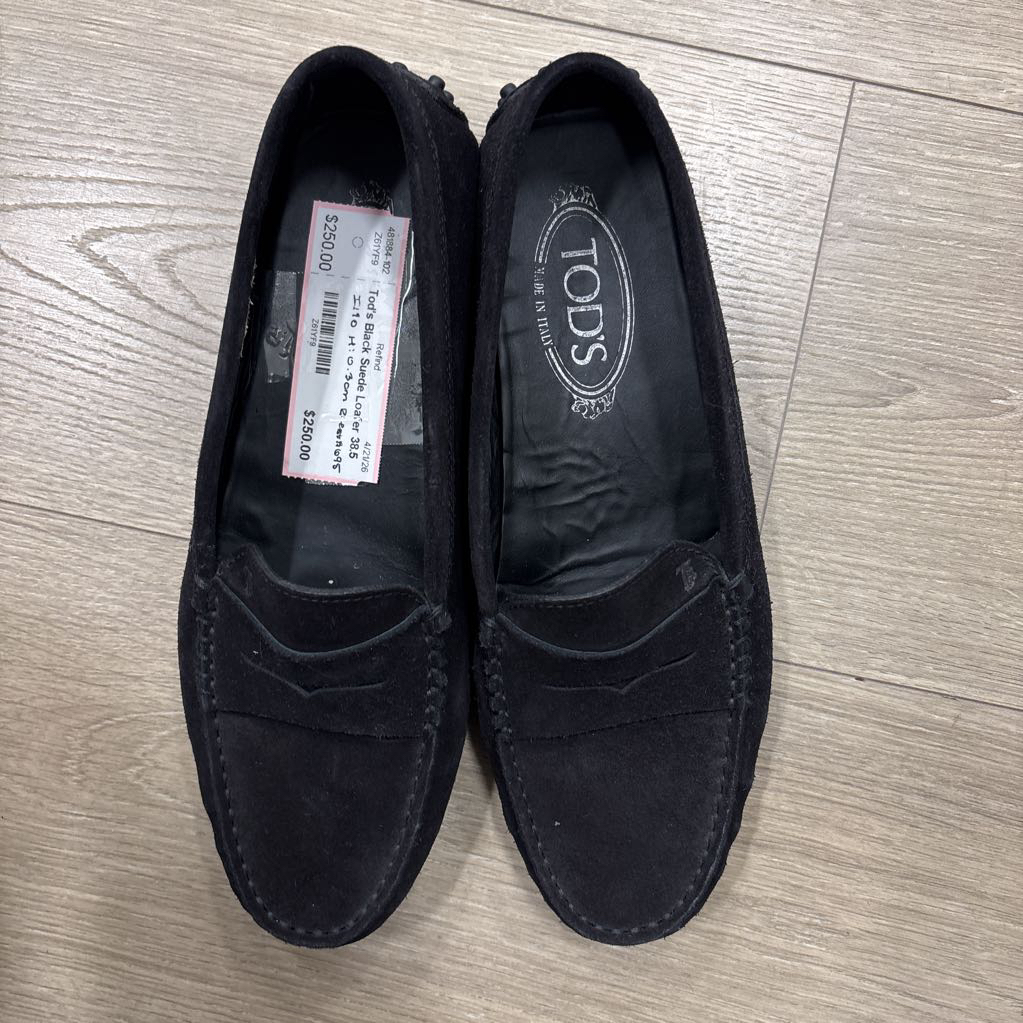 Black Suede Loafer