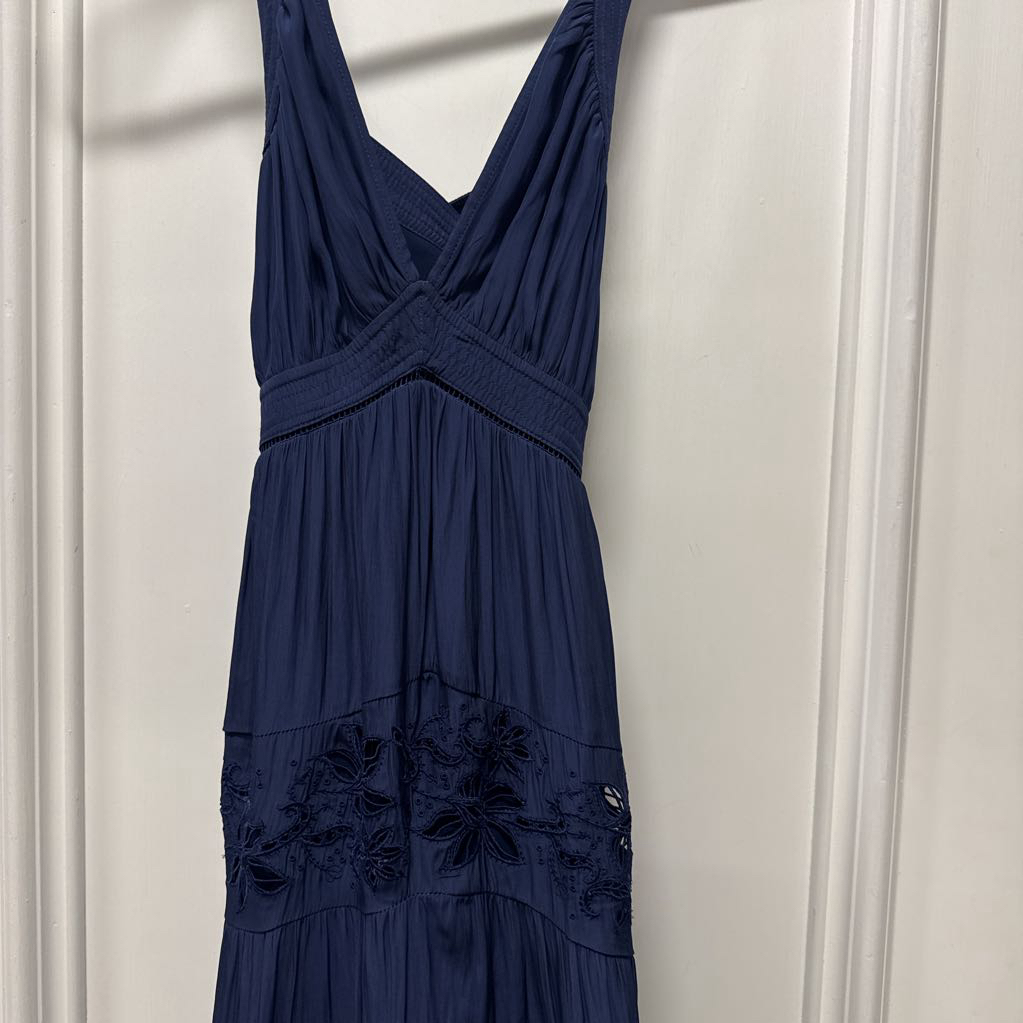 Navy Poly Tiered Dress (NWT 595)