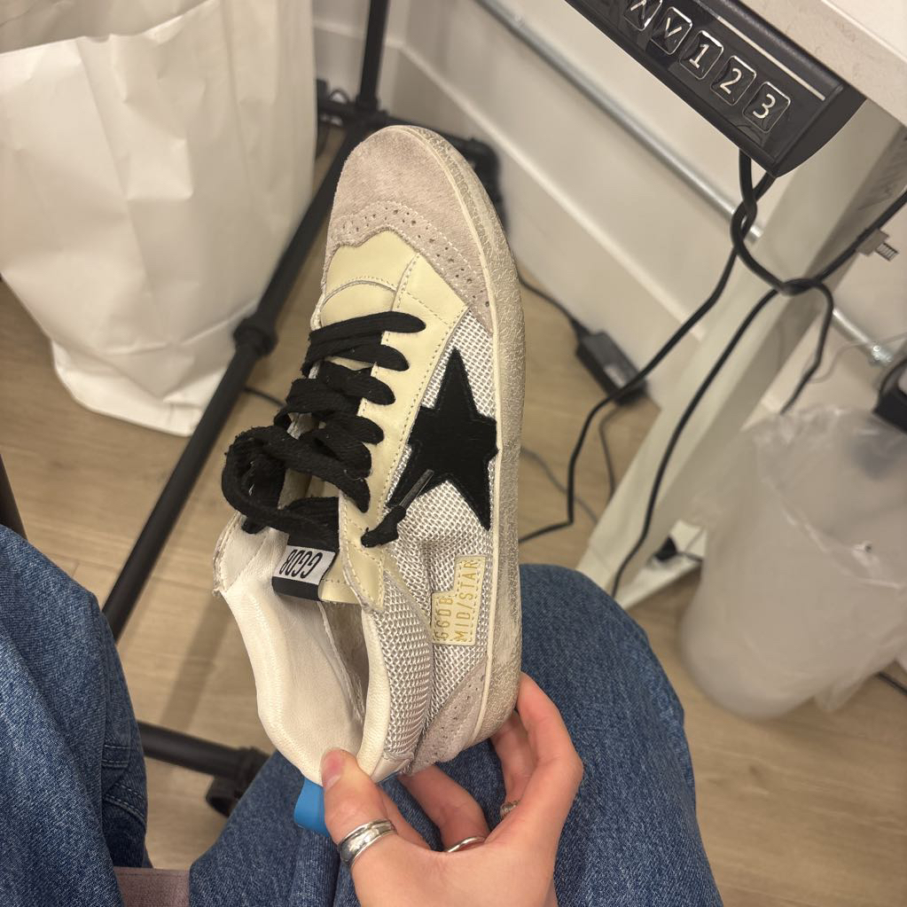 White Mid Top Sneaker