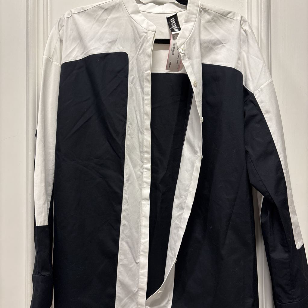 Black/White Shirt Dress