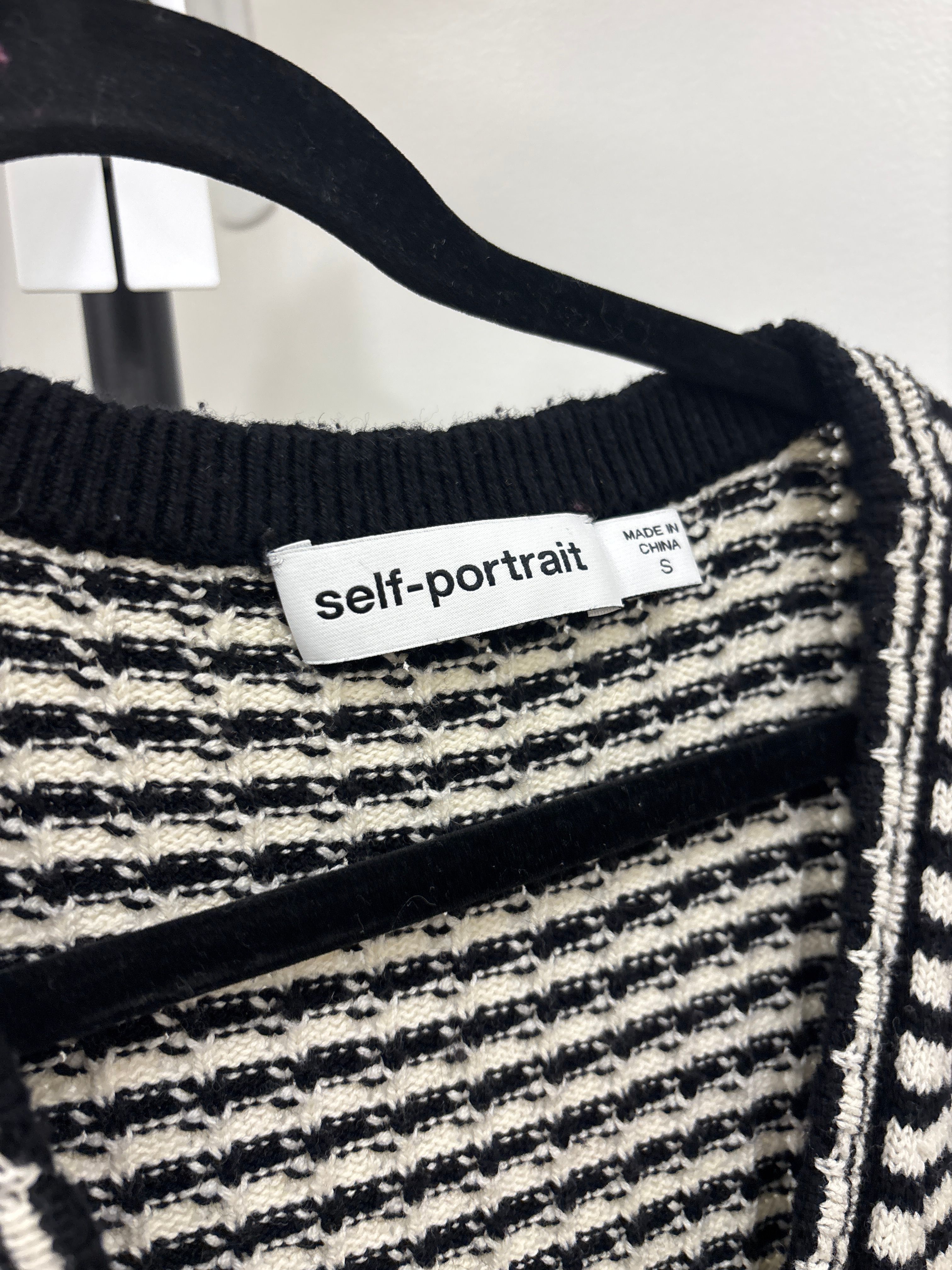 White/Black Knitted Dress