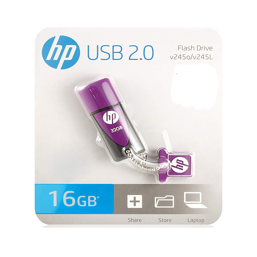 Ripley HP MEMORIA USB 2.0 16GB FLASH DRIVE V245L LILA NEGRO