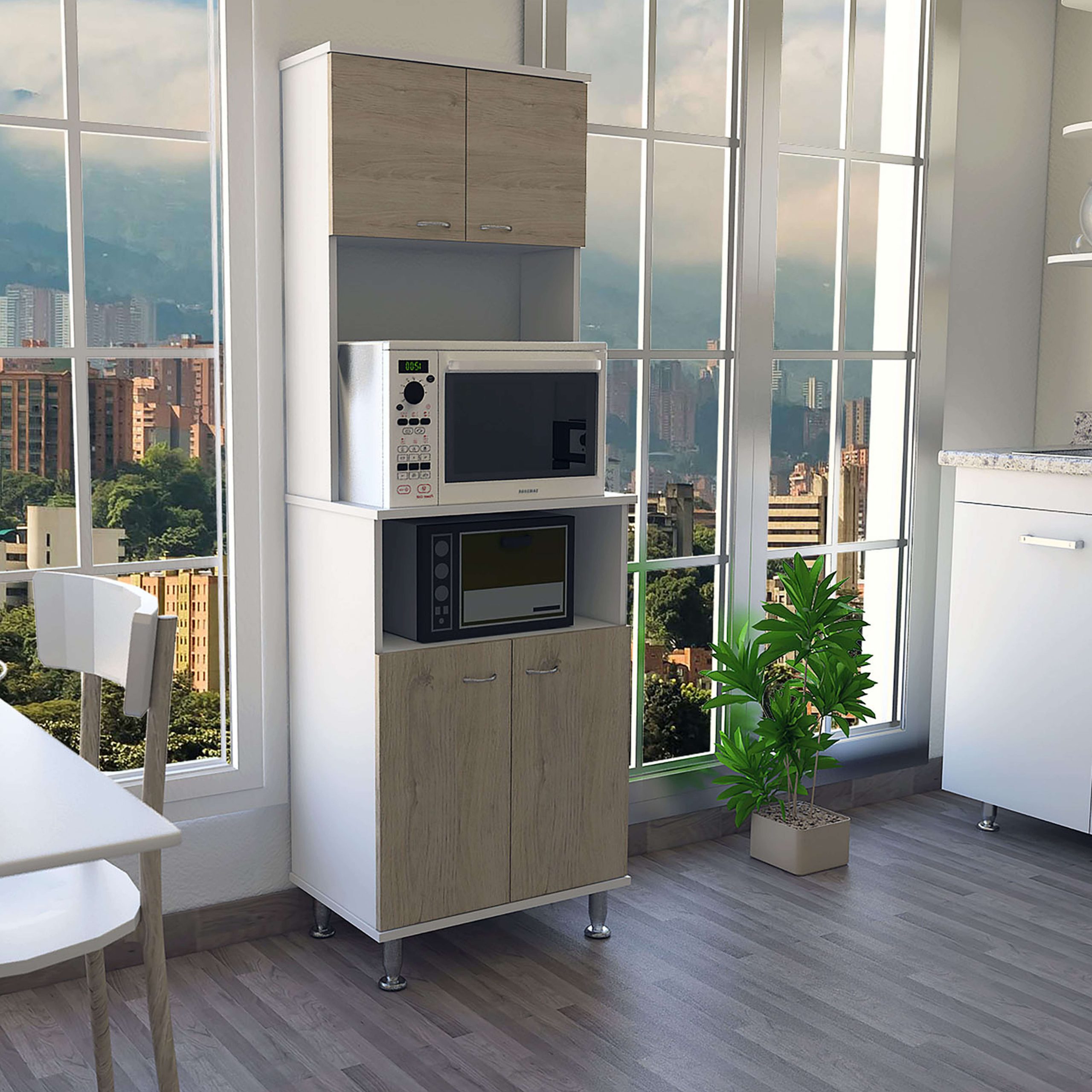 Ripley MUEBLE DE COCINA KITCHEN 54 BLANCO / ROVERE