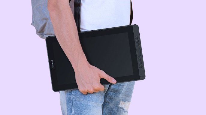 Ripley - TABLETA GRAFICA HUION KAMVAS 13 NEGRA + STAND Y CABLE USB-C -TG