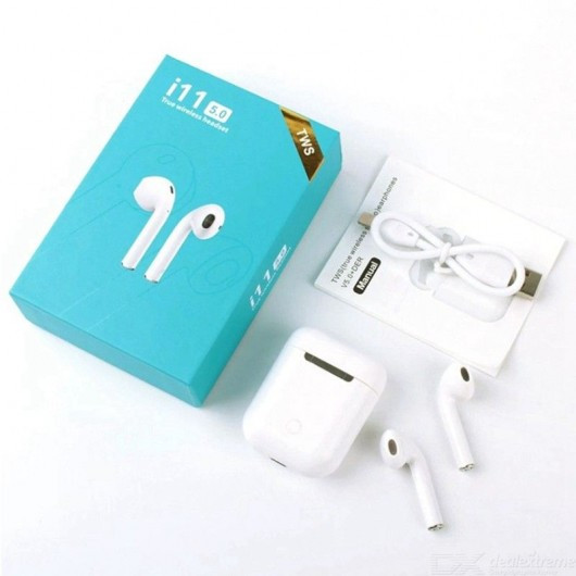 Auriculares TWS i11 Bluetooth 5.0 y Estuche de Carga - Mega Bahìa