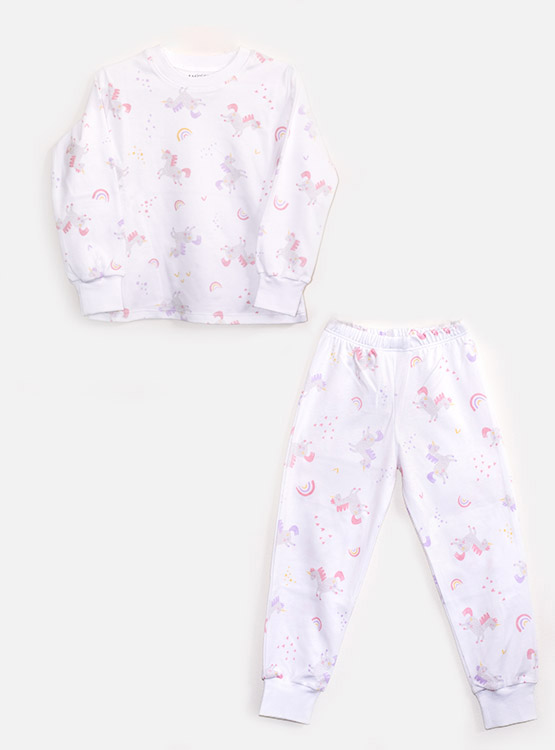 Ripley - PIJAMA ENTERO INFANTIL DE UNICORNIO BLANCO Y ROSA TALLA 6 Y 7