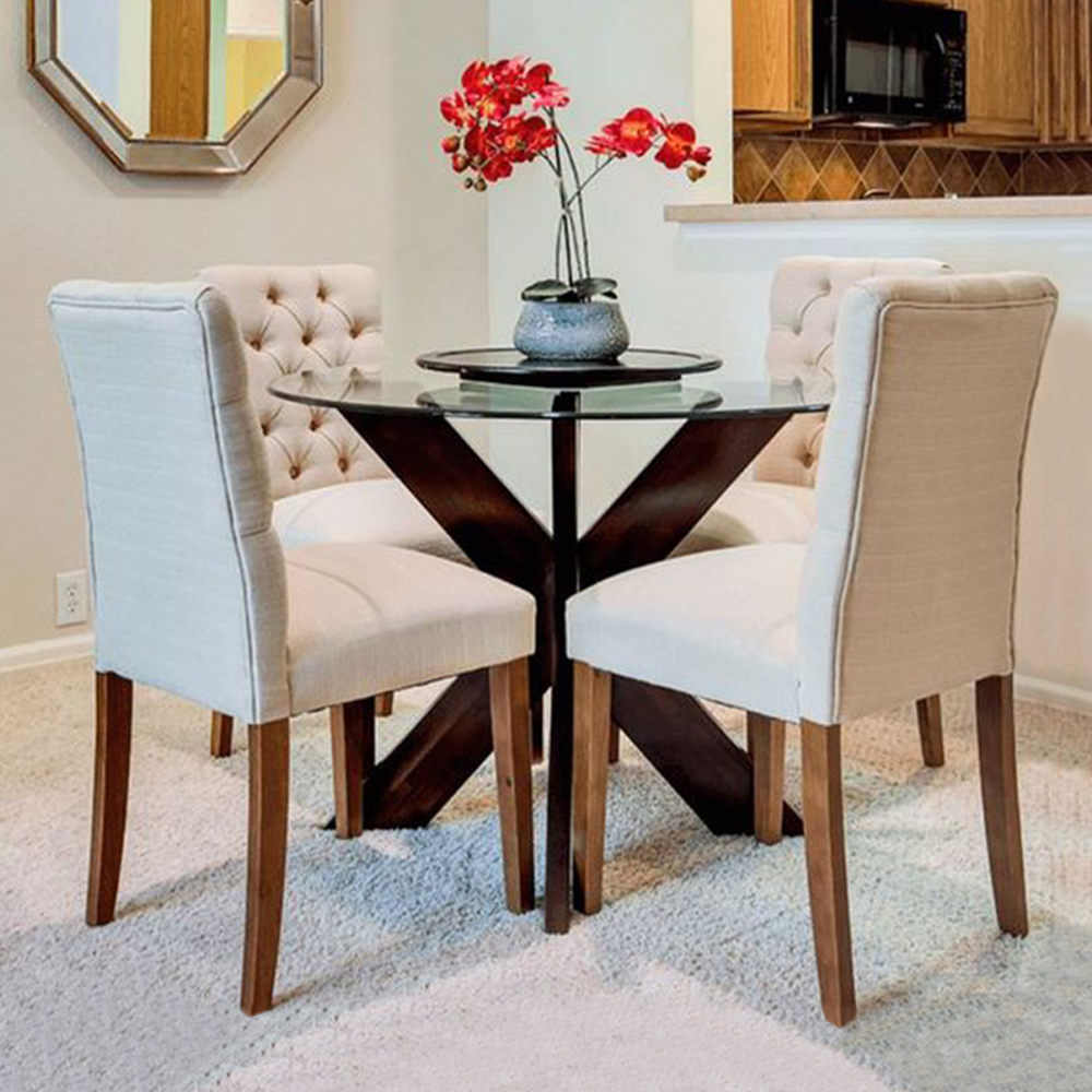 Ripley JUEGO DE COMEDOR DE 4 SILLAS NAIROBI PERLA