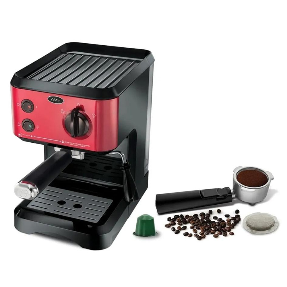 Ripley - OSTER CAFETERA EXPRESSO Y CAPPUCCINO BVSTECMP65R ROJO