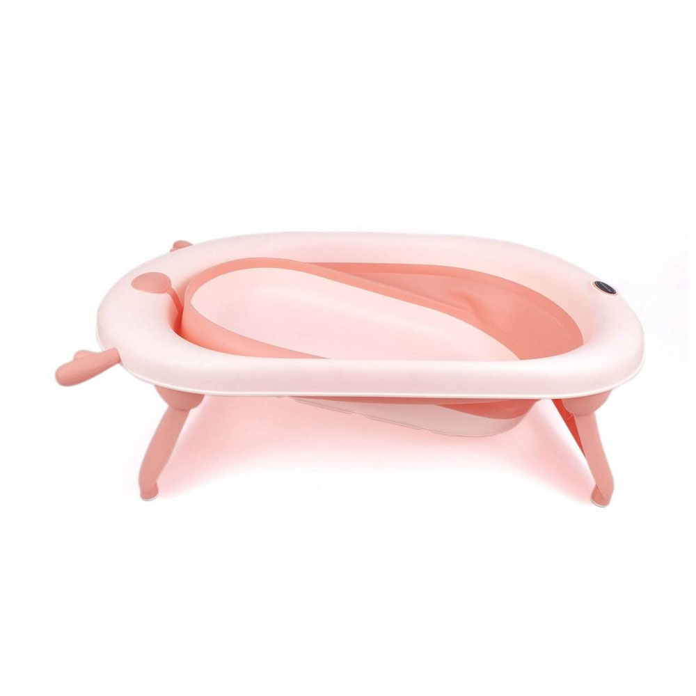 Ripley - TINA DE BAÑO PLEGABLE ROSADO
