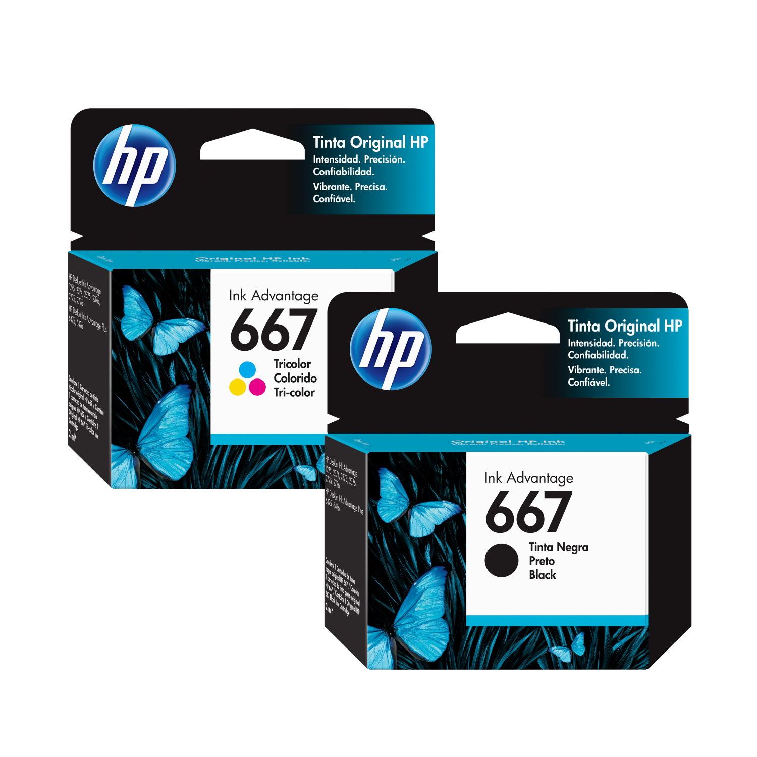 Ripley - PACK CARTUCHOS DE TINTA ORIGINAL HP 667 NEGRA ORIGINAL + HP 667  TRICOLOR