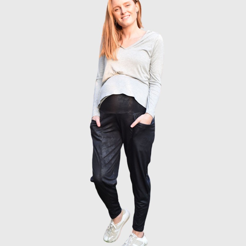 Ripley - JOGGER MATERNAL LORETO LOOK CUERO