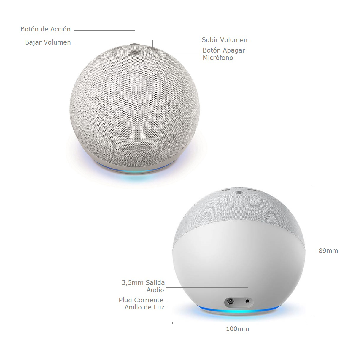 Ripley - AMAZON ALEXA ECHO DOT (3RA GENERACIÓN) BLANCO