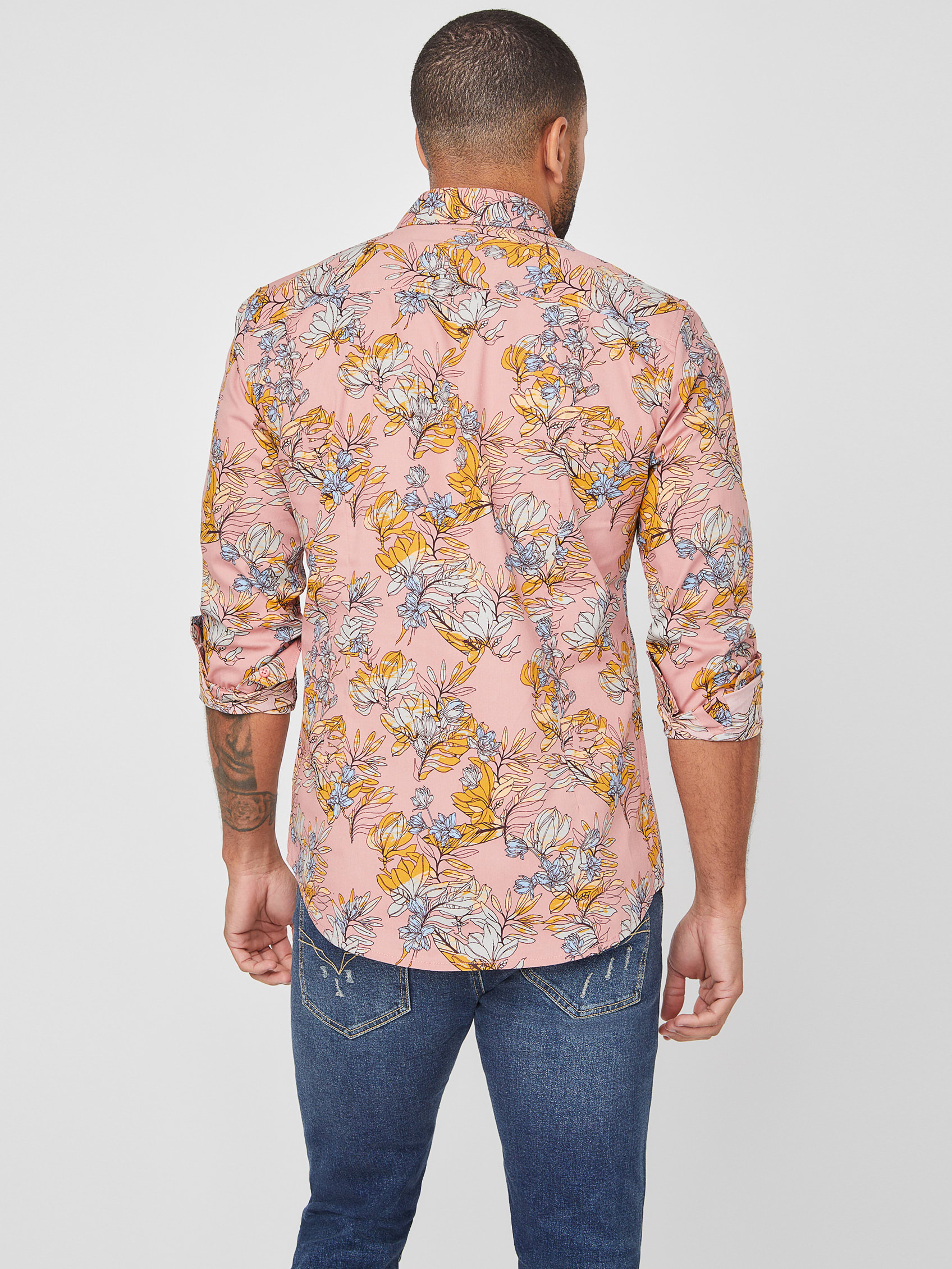 Ripley - GUESS G FACTORY CAMISA LS BROOKS PLAIN PRINTED
