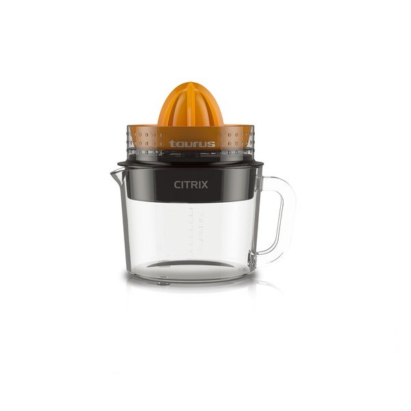 Ripley - TAURUS- EXPRIMIDOR DE CITRICOS JARRA DE VIDRIO CITRIX NEGRO/NARANJA