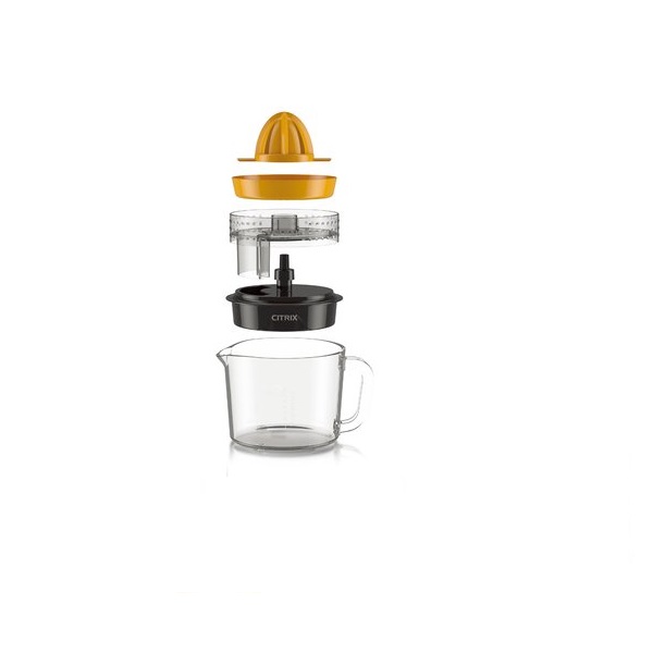 Ripley - TAURUS- EXPRIMIDOR DE CITRICOS JARRA DE VIDRIO CITRIX NEGRO/NARANJA