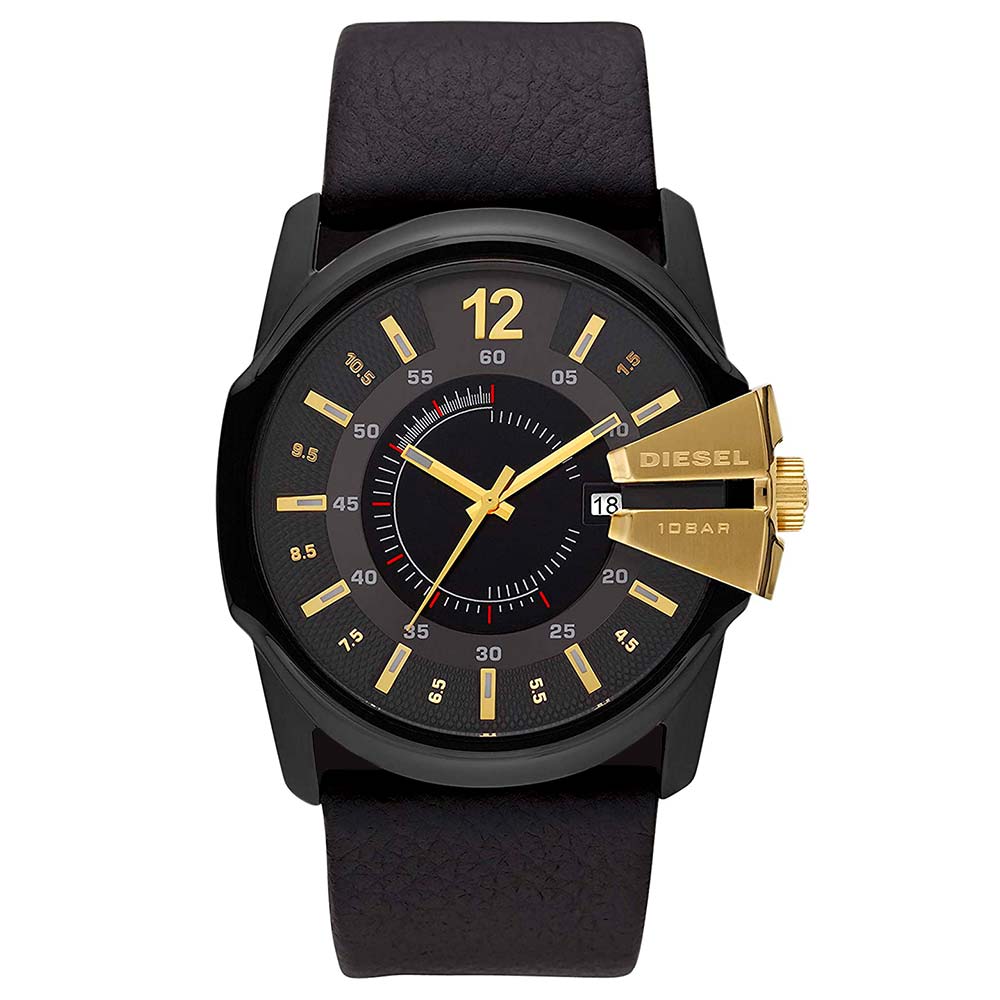 Ripley RELOJ DIESEL MASTER CHIEF DZ1475 PARA HOMBRE CORREA DE CUERO NEGRO DORADO Ripley RELOJ DIESEL MASTER CHIEF DZ1475 PARA HOMBRE CORREA DE CUERO NEGRO DORADO