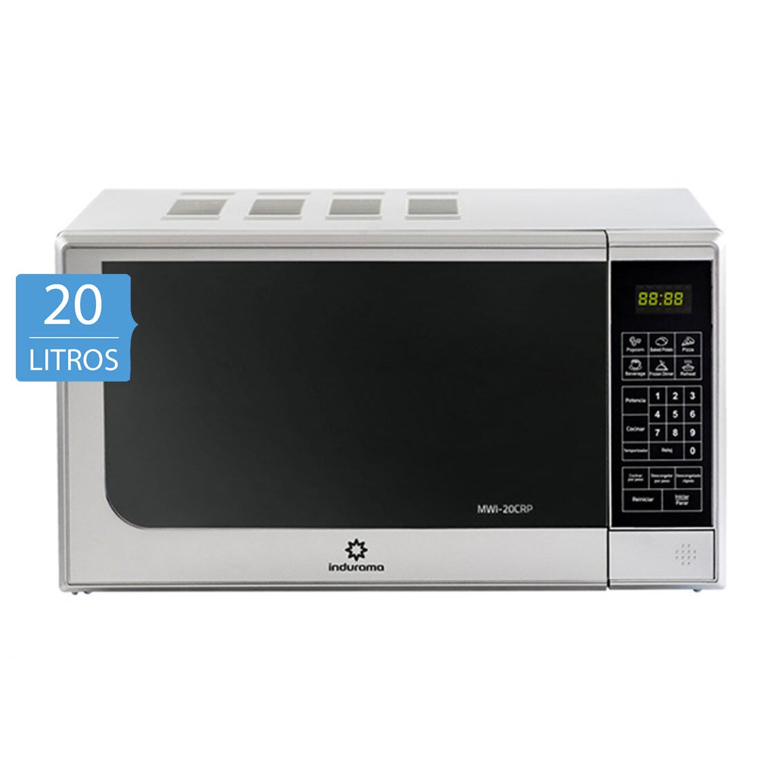Ripley - INDURAMA HORNO MICROONDA MWI-20CRP 20LTS