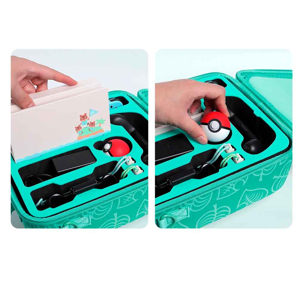 Ripley - PACK MALETA NINTENDO SWITCH ANIMAL VERDE GRANDE Y CARGADOR ORIGINAL