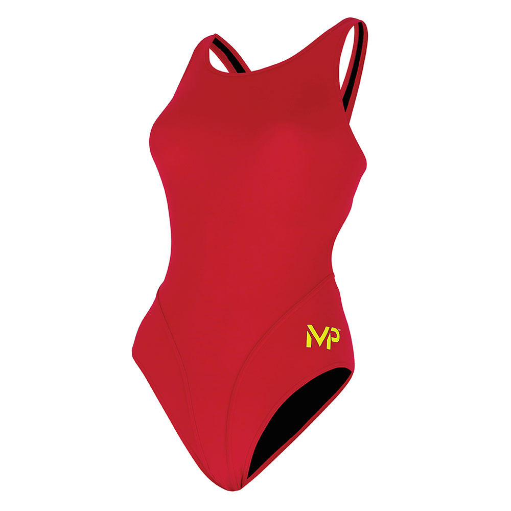 Ripley - PHELPS ROPA DE BAÑO DE NATACIÓN PARA MUJER COMP BACK SOLID ROJO  TALLA 34