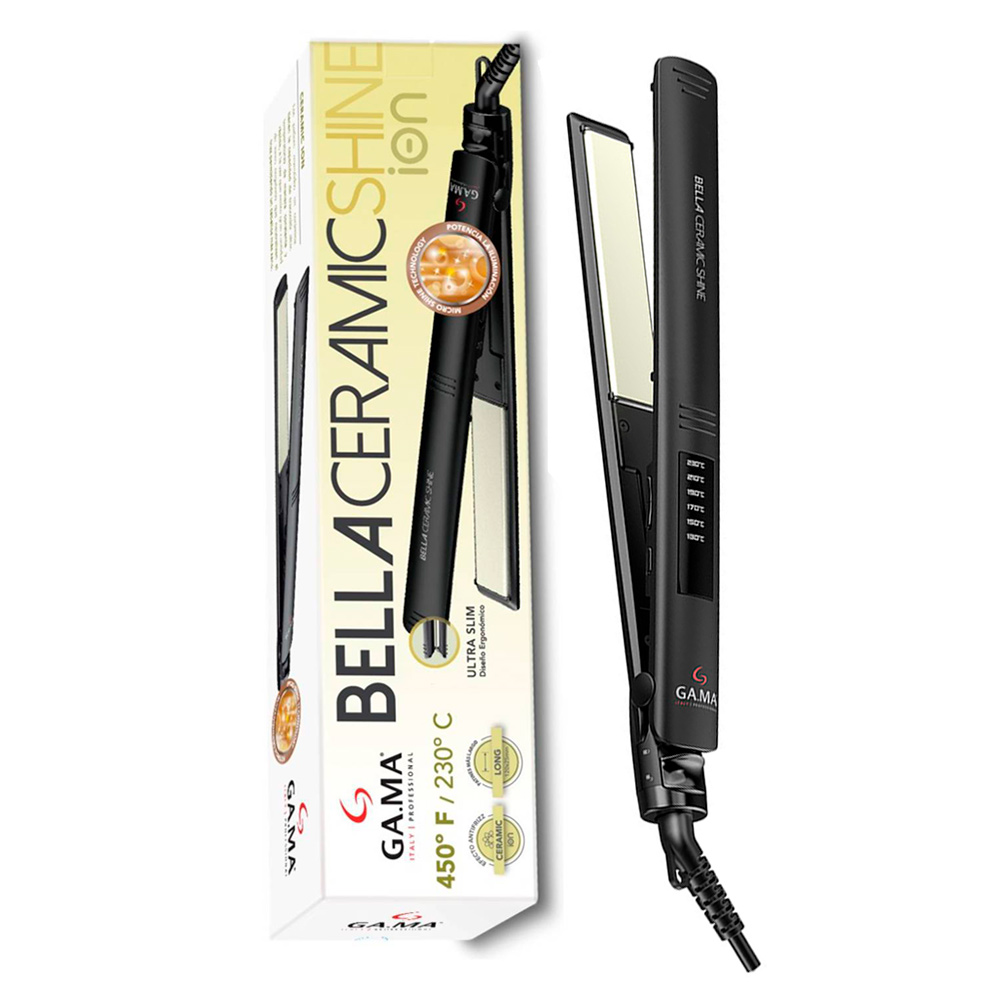 Ripley - PLANCHA ALISADORA LED CERÁMICA 230°C GAMA + PROTECTOR HASK