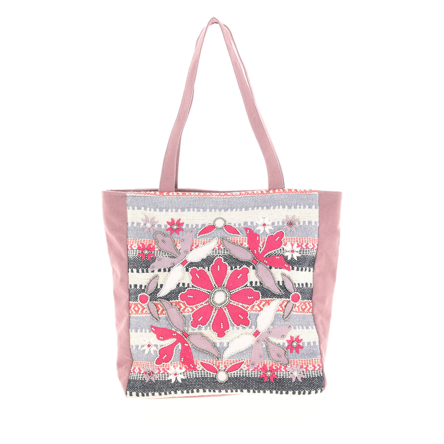 Ripley - CARTERA HOMBRO LILA FANTASY FLORAL BOHO TATIENNE