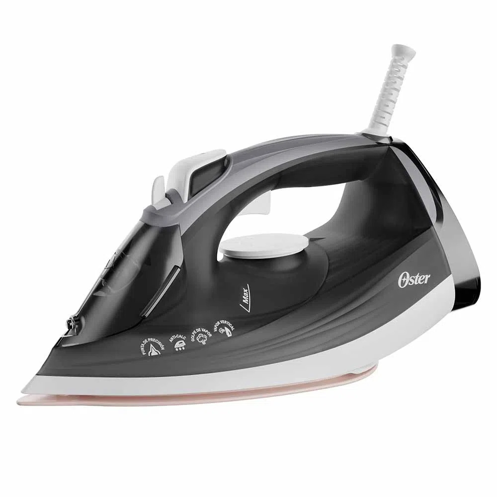 Ripley - OSTER PLANCHA DE VAPOR SUELA DE CERÁMICA GCSTEP2501 GRIS
