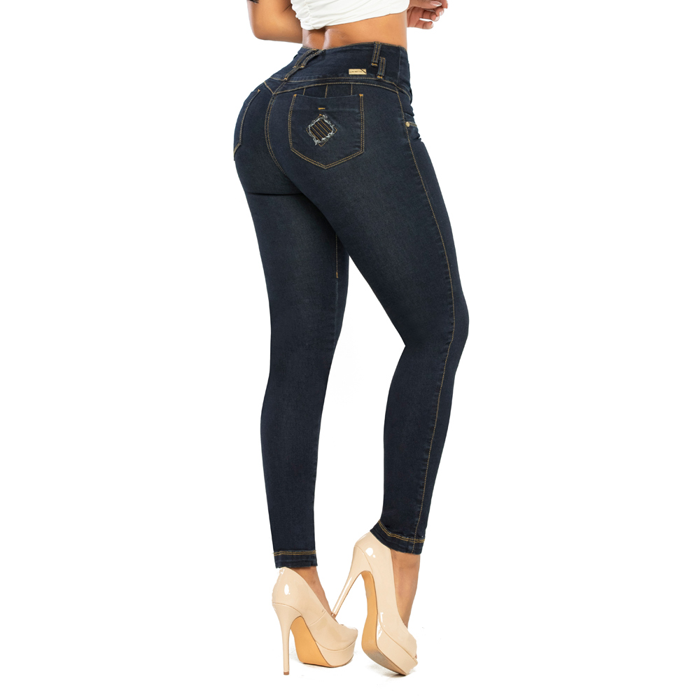 Jeans Levanta Cola 13574 Azul Oscuro Cheviotto - Compra Ahora | Dafiti Chile