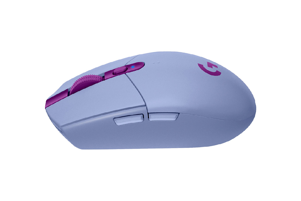 mouse inalambrico lila